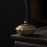 Maxbell Incense Coil Burner Incense Cones Holder Accents Glaze Decorative Censer