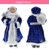 Maxbell Santa Figurine Standing Santa Doll Toy Christmas Ornaments for Collection StyleH