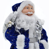 Maxbell Santa Figurine Standing Santa Doll Toy Christmas Ornaments for Collection StyleH