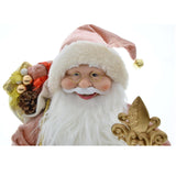 Maxbell Santa Figurine Standing Santa Doll Toy Christmas Ornaments for Collection StyleJ