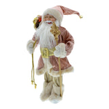 Maxbell Santa Figurine Standing Santa Doll Toy Christmas Ornaments for Collection StyleJ