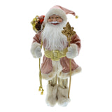 Maxbell Santa Figurine Standing Santa Doll Toy Christmas Ornaments for Collection StyleJ