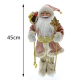 Maxbell Santa Figurine Standing Santa Doll Toy Christmas Ornaments for Collection StyleJ