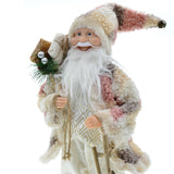 Maxbell Santa Figurine Standing Santa Doll Toy Christmas Ornaments for Collection StyleL