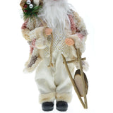Maxbell Santa Figurine Standing Santa Doll Toy Christmas Ornaments for Collection StyleL