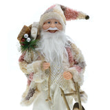 Maxbell Santa Figurine Standing Santa Doll Toy Christmas Ornaments for Collection StyleL