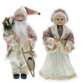 Maxbell Santa Figurine Standing Santa Doll Toy Christmas Ornaments for Collection StyleL