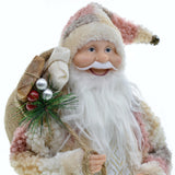 Maxbell Santa Figurine Standing Santa Doll Toy Christmas Ornaments for Collection StyleL