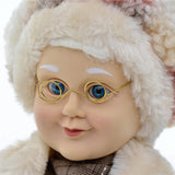 Maxbell Santa Figurine Standing Santa Doll Toy Christmas Ornaments for Collection StyleM