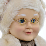Maxbell Santa Figurine Standing Santa Doll Toy Christmas Ornaments for Collection StyleM