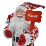 Maxbell Santa Figurine Standing Santa Doll Toy Christmas Ornaments for Collection StyleN