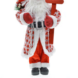 Maxbell Santa Figurine Standing Santa Doll Toy Christmas Ornaments for Collection StyleN