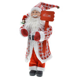 Maxbell Santa Figurine Standing Santa Doll Toy Christmas Ornaments for Collection StyleN