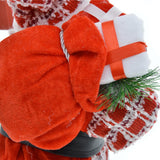 Maxbell Santa Figurine Standing Santa Doll Toy Christmas Ornaments for Collection StyleN