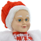 Maxbell Santa Figurine Standing Santa Doll Toy Christmas Ornaments for Collection StyleP