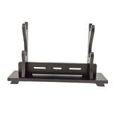 Maxbell Samurai Accessories Stand Wood Holder Rack Black Placing and Storing Durable 2 Layers