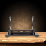 Maxbell Samurai Accessories Stand Wood Holder Rack Black Placing and Storing Durable 2 Layers