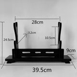 Maxbell Samurai Accessories Stand Wood Holder Rack Black Placing and Storing Durable 2 Layers