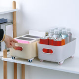 Maxbell 4x Mini Self Adhesive Caster Wheels Roller Sticky for Furniture Storage Box pink