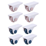 Maxbell 4x Mini Self Adhesive Caster Wheels Roller Sticky for Furniture Storage Box pink