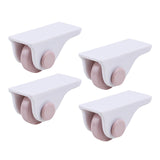 Maxbell 4x Mini Self Adhesive Caster Wheels Roller Sticky for Furniture Storage Box pink