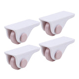 Maxbell 4x Mini Self Adhesive Caster Wheels Roller Sticky for Furniture Storage Box pink