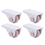 Maxbell 4x Mini Self Adhesive Caster Wheels Roller Sticky for Furniture Storage Box pink