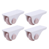 Maxbell 4x Mini Self Adhesive Caster Wheels Roller Sticky for Furniture Storage Box pink