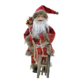 Maxbell 12 Inches Santa Collectible Figure Plush Doll Add Christmas Atmosphere