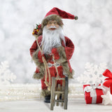 Maxbell 12 Inches Santa Collectible Figure Plush Doll Add Christmas Atmosphere