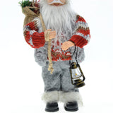 Maxbell 30cm Standing Santa Doll Christmas Figure Figurine for Home Decor