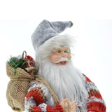 Maxbell 30cm Standing Santa Doll Christmas Figure Figurine for Home Decor