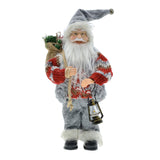 Maxbell 30cm Standing Santa Doll Christmas Figure Figurine for Home Decor