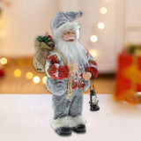 Maxbell 30cm Standing Santa Doll Christmas Figure Figurine for Home Decor