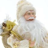 Maxbell 12 inch Santa Doll Christmas Figure Xmas Ornament for Home