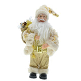 Maxbell 12 inch Santa Doll Christmas Figure Xmas Ornament for Home