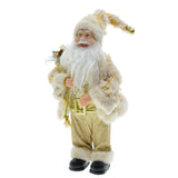 Maxbell 12 inch Santa Doll Christmas Figure Xmas Ornament for Home