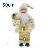 Maxbell 12 inch Santa Doll Christmas Figure Xmas Ornament for Home
