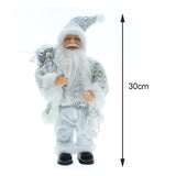 Maxbell Standing Santa Doll Christmas Figure Toy Ornament for Holiday Decoration