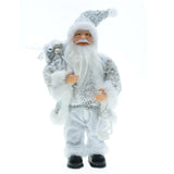 Maxbell Standing Santa Doll Christmas Figure Toy Ornament for Holiday Decoration