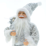 Maxbell Standing Santa Doll Christmas Figure Toy Ornament for Holiday Decoration