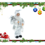 Maxbell Standing Santa Doll Christmas Figure Toy Ornament for Holiday Decoration