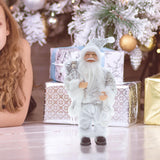 Maxbell Standing Santa Doll Christmas Figure Toy Ornament for Holiday Decoration