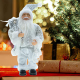 Maxbell Standing Santa Doll Christmas Figure Toy Ornament for Holiday Decoration