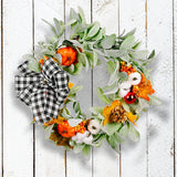 Maxbell Autumn Wreath Door Garland Home Decor for Thanksgiving Celebration Farmhouse