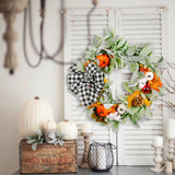 Maxbell Autumn Wreath Door Garland Home Decor for Thanksgiving Celebration Farmhouse