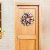 Maxbell 40cm Door Front Wreath Rose Artificial Flowers Garland Indoor Outdoor Home