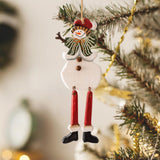Maxbell Christmas Characters Shelf Sitters Snowman Santa for Mantel Indoor Home styleC
