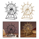 Maxbell Table Wheel Model Decorative Rotating Sculpture for Bookshelf Souvenir Black