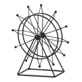 Maxbell Table Wheel Model Decorative Rotating Sculpture for Bookshelf Souvenir Black